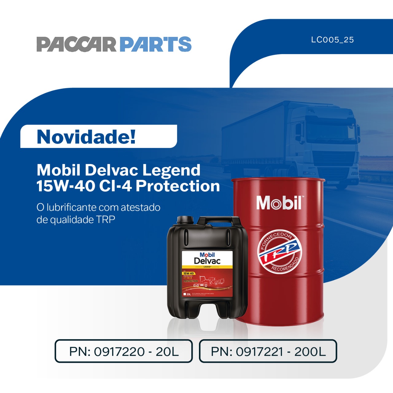 Mobil Delvac Legend 15W-40 CI-4 Protection